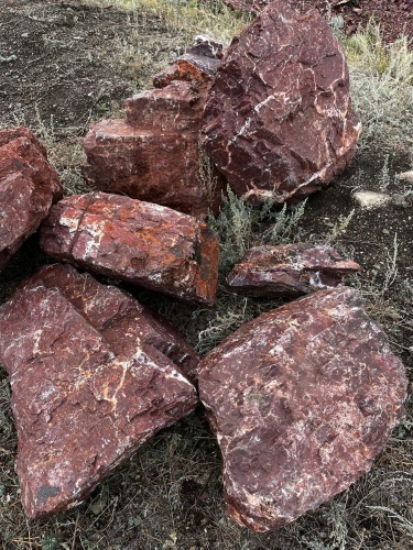 Ландшафтные глыбы красно-фиолетовые 200-1000 килограмм купить в Саранске