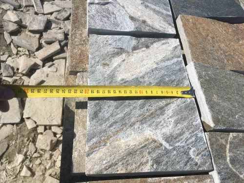 Плитка пилёная златолит Уральский для цоколя, отмостки купить в Саранске